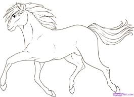 How To Draw A Running Horse Step By Step Farm Animals Animals Free Online Drawing Tutorial Added By Dawn Janu Horse Drawings Horse Sketch Animal Drawings