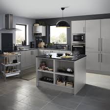 Balsamita Matt Grey Slab Kitchen Kitchen Fittings Kitchen Plans Gray And White Kitchen