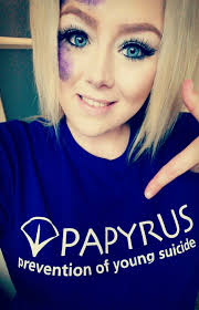 This lady is raising awareness about suicide in young people