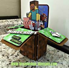 Download Minecraft Birthday Card Ken S Kreations
