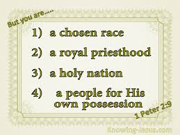 Peter has just demonstrated the glory and eternal character of god's word. What Does 1 Peter 2 9 Mean