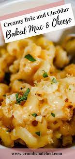 Creamy Brie And Cheddar Baked Mac And Cheese Recipe Mac And Cheese Baked Mac Recipes