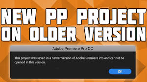 This time, however, you will need to open the file in its new after effects. Open A New Premiere Pro Project On An Older Version Mac Downgrade A Premiere Pro Project Youtube