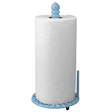 Cheap tissue boxes, buy quality home & garden directly from china suppliers:fashion decorative pattern paper towel holder silver plated metal senior tissue blocks table napkin paper home accessories enjoy free shipping worldwide! Sunflower Free Standing Cast Iron Paper Towel Holder With Dispensing Side Bar Blue Walmart Com Walmart Com