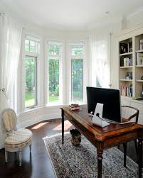Bay window replacement from window nation. Bay Window Home Office Design Ideas Pictures Remodel And Decor Traditional Home Office Traditional Home Offices Home Office Design