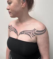 Beautiful freehand chest ta moko done for the lovely rose. This piece was  freehanded