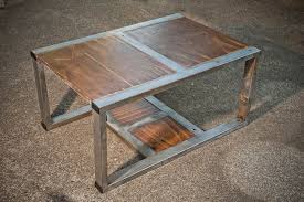 The coffee table can also be used as a side table, living room table, etc. Custom Made Rustic Contemporary Coffee Table Made From Recycled Materials By A R Busch Custommade Com