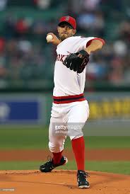 Rick Porcello Of The Boston Red Sox Wearing A 1975 Era Uniform