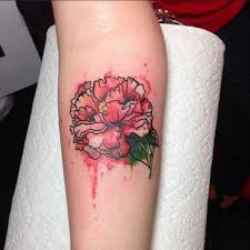 Artist and owner @ fox and spyder tattoo gallery contact my assistant at. Watercolor Peony Flowers Tattoo On Women Upper Back