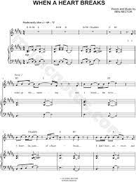 Ben Rector When A Heart Breaks Sheet Music In B Major Transposable Download Print Sku Mn0127757