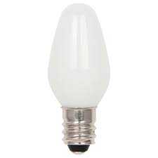 Westinghouse 7 Watt Equivalent C7 Frosted Led Night Light Bulb Soft White Light 2 Pack 5510900 The Home Depot