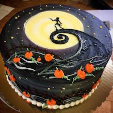 Nightmare Before Christmas Buttercream Cake Nightmare Before Christmas Cake Christmas Birthday Cake Jack Skellington Cake