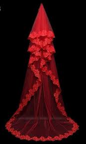 Red Ivory White 3 Meters Wedding Veils With Lace Appliques Wedding Gown Veils Wedding Bridal Veils Wedding Veil Vintage