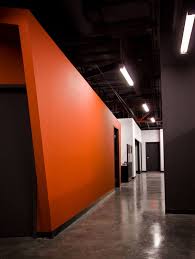 Orange Wall Orange Office Black Ceiling Orange Walls