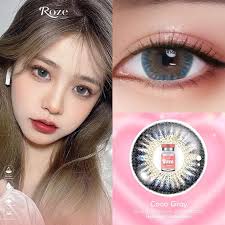 Coco gray คอนแทคเลนส์ (Rozelens ค่าอมน้ำ 55%)