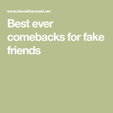 If you would like to add some other savage caption. How To Respond To A Fake Friend I Should Have Said Fake Friends Fake Comebacks