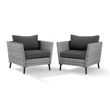 Orren Ellis Theodora Patio Chair With Cushions Wayfair Contemporary Patio Furniture Wicker Patio Furniture Set Havenside Home