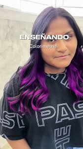 Mechas Escondidas Color Morado