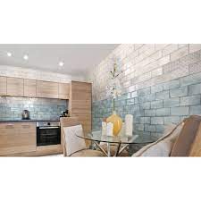 De kleur nuances en voelbare structuur doen denken aan een exclusieve natuurstenen tegelvloer. Vita Natura Decor Mix Gloss 100x200 Tile Warehouse