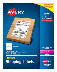 Our ups shipping software lets you connect your ups account, compare rates, print labels, and streamline your fulfillment process. Avery Shipping Labels 5 1 2 X 8 1 2 500 Labels 95930 Avery Com