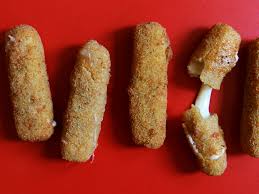 It's pretty good with mozzarella cheese and spaghetti sause on it. Test Kitchen Mission Mozzarella Sticks