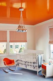 Modern nursery glider for baby room completes the design and style with elegance and comfort each time you are nursing your beloved baby. 75 Beautiful Nursery Pictures Ideas Color Orange July 2021 Houzz