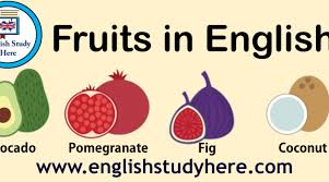 Names Of Fruits In English Learn Names Of Fruits Fruits Names For Kids Fruit Names Fruit Avocado Pear