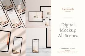 Including multiple different psd mockups like samsung galaxy, laptop, tablet, smartphone, pc and computer display/screen. Digital Devices Mockup Mockup Digital Frame Mockups