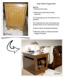 Shabby chic crate dog bed. Weekend Diy Project How To Make Side Tables Into Dog Beds Homejelly