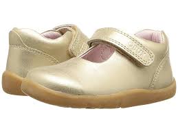 Bobux Kids I Walk Delight Toddler Girls Shoes Gold 1 In