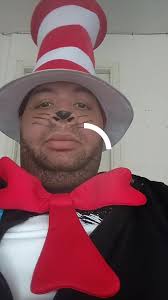 Gay Man Dressed As A Cat for Halloween