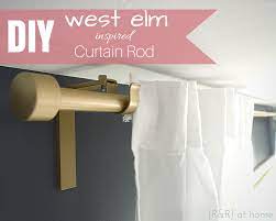 Comes with one thin and one. Diy West Elm Inspired Curtain Rod Ikea Curtain Rods Curtain Rods Diy Curtain Rods