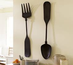 Fork Spoon Wall Art Wooden Wall Art Kitchen Wall Art Carved Wood Wall Art