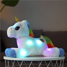 40cm Led Light Up Unicorn Plush Toy 2 Colors Funny Unicorns Store Unicorn Toys Unicorn Stuffed Animal Light Up Unicorn