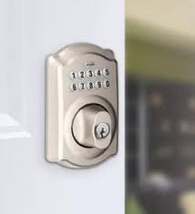 I got inside with my key and flipped the little switch to lock and unlock and have no problem getting in after. Help My Schlage Electronic Lock Unlocks By Pushing The Schlage Button