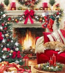 The Macneil Studio Christmas Fireplace Christmas Mantel Decorations Christmas Fireplace