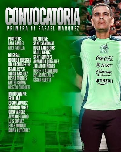 Tremenda baja para la primera convocatoria en la era Rafa Márquez 😨🚨