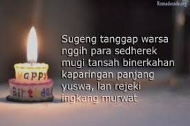 Juga bilangan 20an yang seterusnya sampai 29. 101 Perkata Ucapan Ulang Tahun Bahasa Jawa Terlengkap