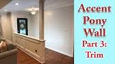 Baseboard baseboards are used at bottom of walls to finish this area and provide additional decoration. Half Wall Walnut Wood Cap And Trim Youtube