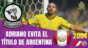 Watch the 2004 brazil vs. Copa America Peru 2004 El Emperador Adriano Da El Titulo A Brasil