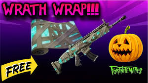 Return to fortnite creative each day through october 24 to check out a new featured island and find the new digits. Fortnite Wrath Wrap Free Halloween Wrap Easy Tutorial Redeem Code Youtube