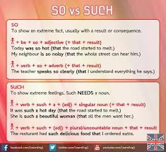 So And Such Learn English English Language Teaching English Lessons