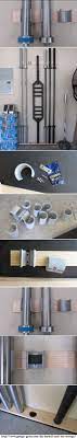 Space Saving Diy Barbell Rack Bar Storage Home Gym Garage Diy Home Gym Home Made Gym