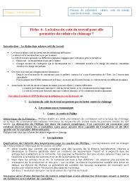Mais quelle est la face cachée de ces chiffres ? Fiche 6 Du Chapitre Marche Du Travail La Baisse Du Cout Du Travail Peut Elle Permettre De Reduire Le Chomage Courbe De Phillips Inflation