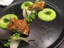 Ris De Veau Pistache Petits Pois Et Fleur D Ail Veal Sweetbreads Pistachio Green Peas And Garlic Flower Food Culinary Arts Culinary