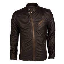 Mens Schott Lc4450 Motard Antic Black Lambskin Leather Biker Jacket