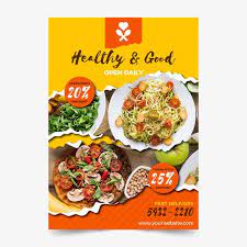 Healthy Food Restaurant Poster Template Healthy Restaurant Food Restaurant Poster Food Menu Template