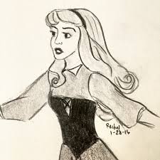 Sleeping beauty is a walt disney animated full length feature film and was based on the sleeping beauty by charles perrault and little briar rose by the brothers grimm. Pencil Sketch Sleeping Beauty Eatbreathedoodle