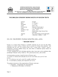 Sekarang aku duduk di salah satu sma negeri di bandung aku di kelas 12 dan adikku kelas 10. The Teacher S Moduls And Students Worksheets Of Review Texts Copy Grammar Language Mechanics