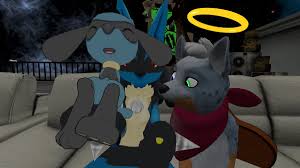 *paw inflation growth*this is not my creation!!! Redclaw On Twitter Watching Detective Pikachu As A Lucario With A Little Riolu In My Paw Xd